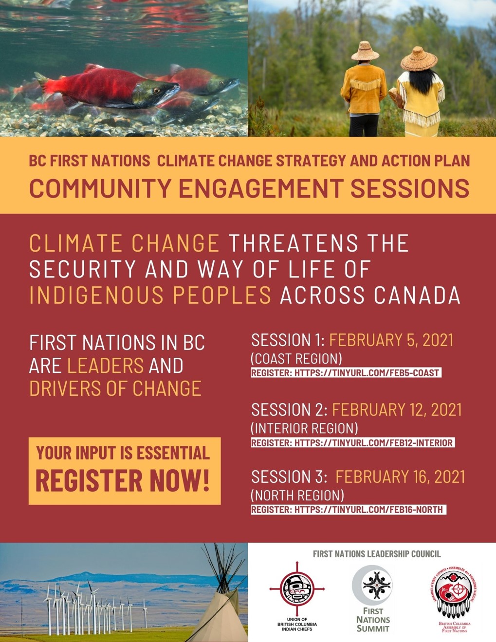 Climate Change engagement events poster